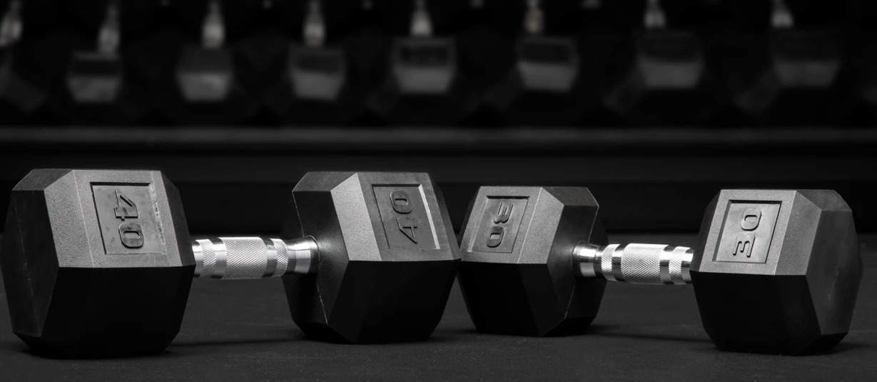 Rogue POLY HEX DUMBBELL 30 and 40
