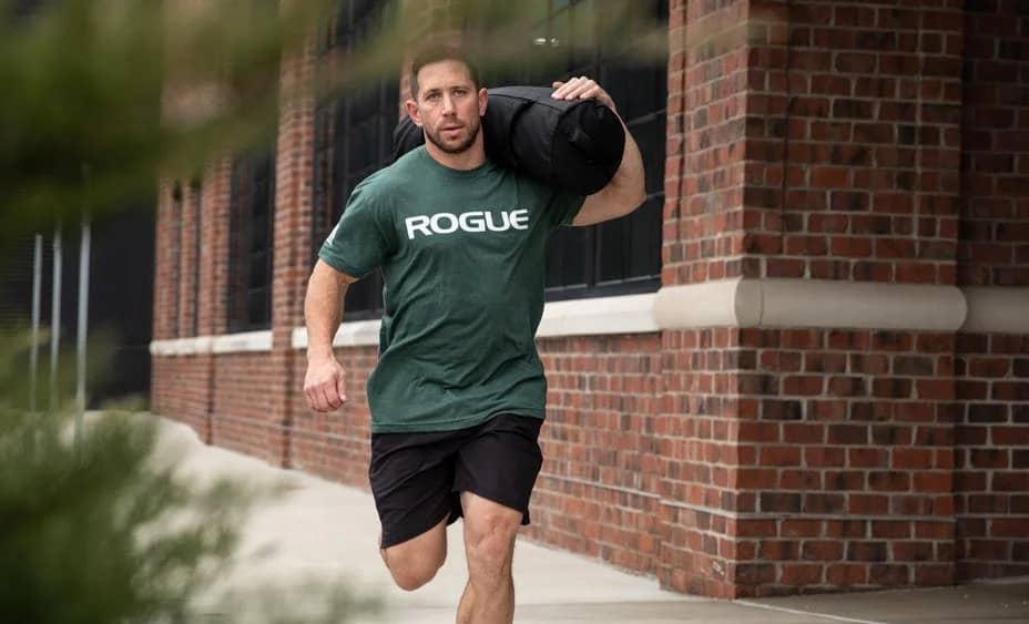 Rogue Sandbag 2.0 running shoulder