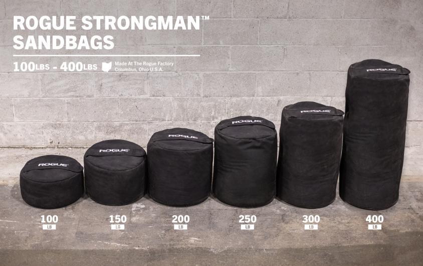 Rogue Strongman Sandbags different heights