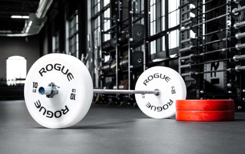 Rogue Technique Plates have the same outside diameter as standard full-size Olympic bumper plates, but in a much lighter, more manageable weight range. This enables beginner or rehabbing athletes to practice their starting movements from the proper height off the ground before transitioning to actual bumpers.