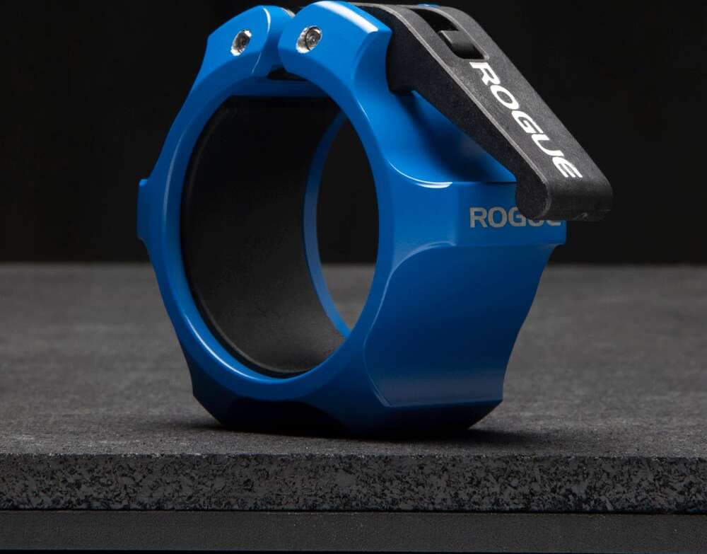Rogue USA Aluminum Collars - Cerakote blue front