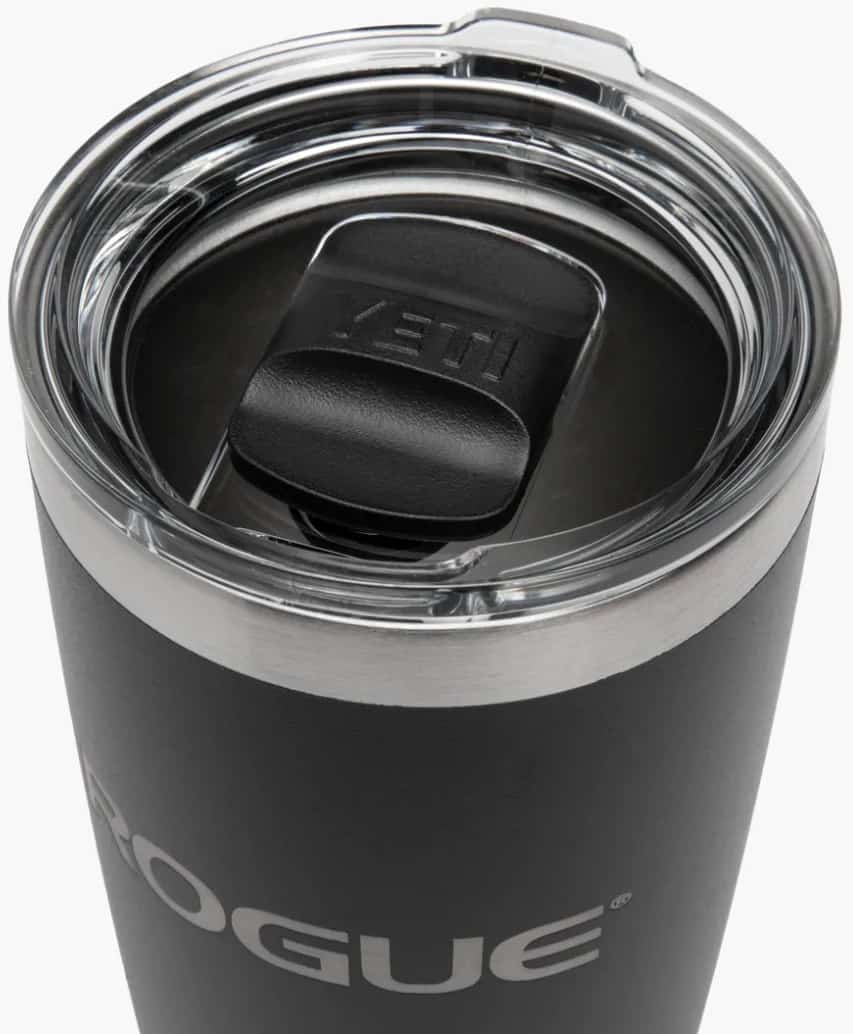 YETI Rambler - 20oz Duracoat - Black - Rogue Barbell Club