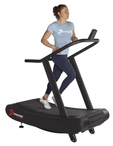 The TRUEFORM Trainer is an advanced, non-motorized treadmill that's compact, lightweight, and uniquely simple to use