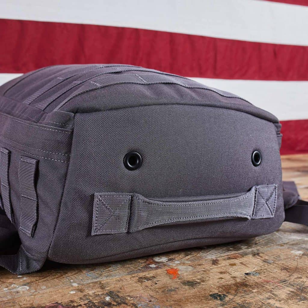 GORUCK Rucker with bottom handle and drainage grommets