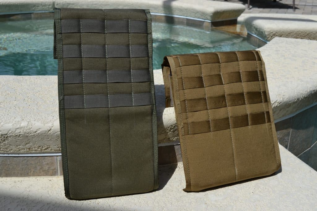 Shaddox Tactical Padded Plate Pocket - showing MOLLE webbing on the back