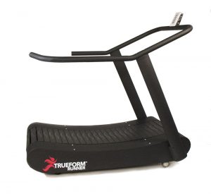 Rogue Fitness also sells the TrueForm Runner curved treadmill. This is a manual treadmill like the AirRunner, but has some extra options and models available.