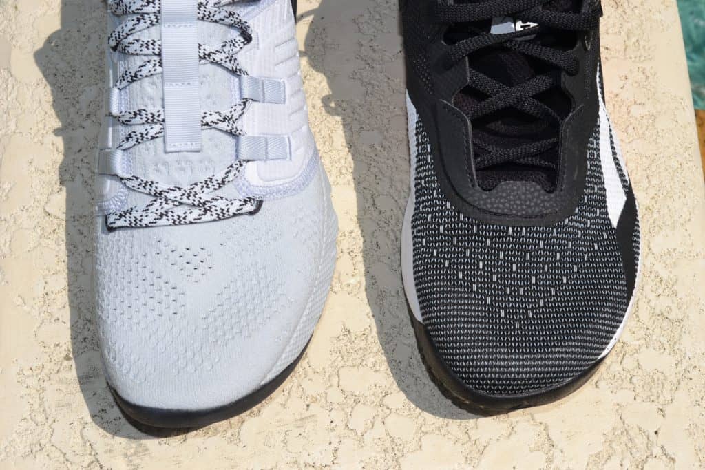 UA Project Rock 3 Versus Reebok Nano X - Nano is Wider 2