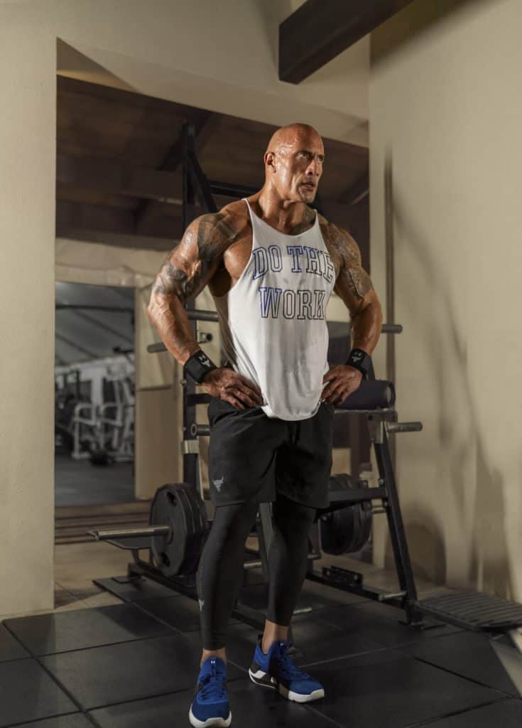 the rock's workout shoes