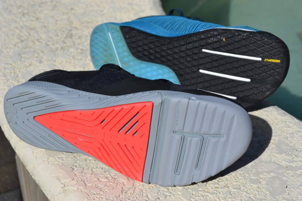 Sole comparison of the Under Armour TriBase Reign 2 - new cross trainer from UA for 2020 - great for CrossFit!