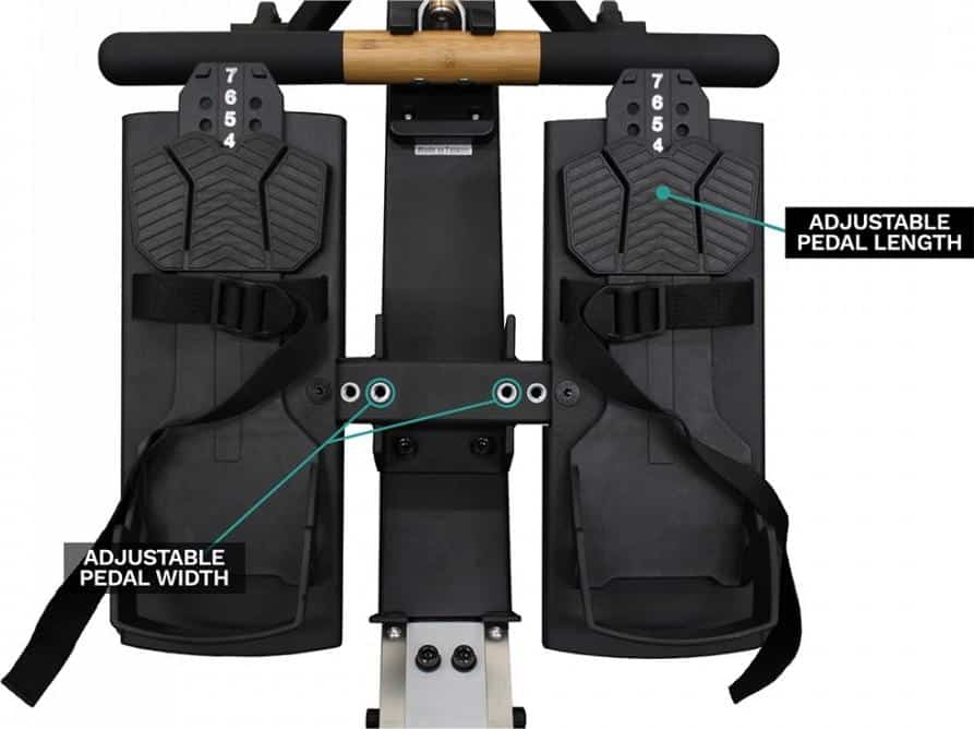 Xebex Rower 3.0 - adjustable pedals