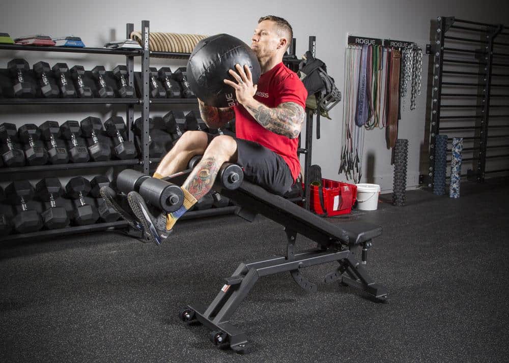 A variety of abdominal and core focused workouts can be done with a decline bench - harness the power of gravity!