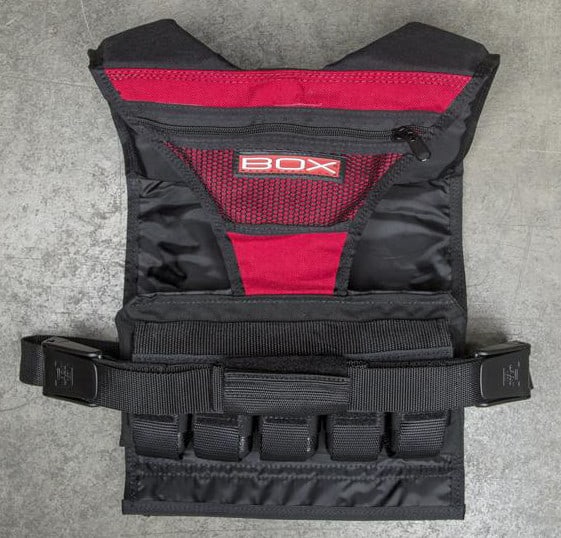 Designed to allow for ease in breathing and mobility, the weighted plates are evenly distributed - front and back. The sides of the vest are open to prevent chaffing and to aid in cooling. The vest comes equipped with Box Stay Fresh liner which means you will not have to wash the fabric after use. The vest spans your entire shoulder, minimizing movement and improving comfort.