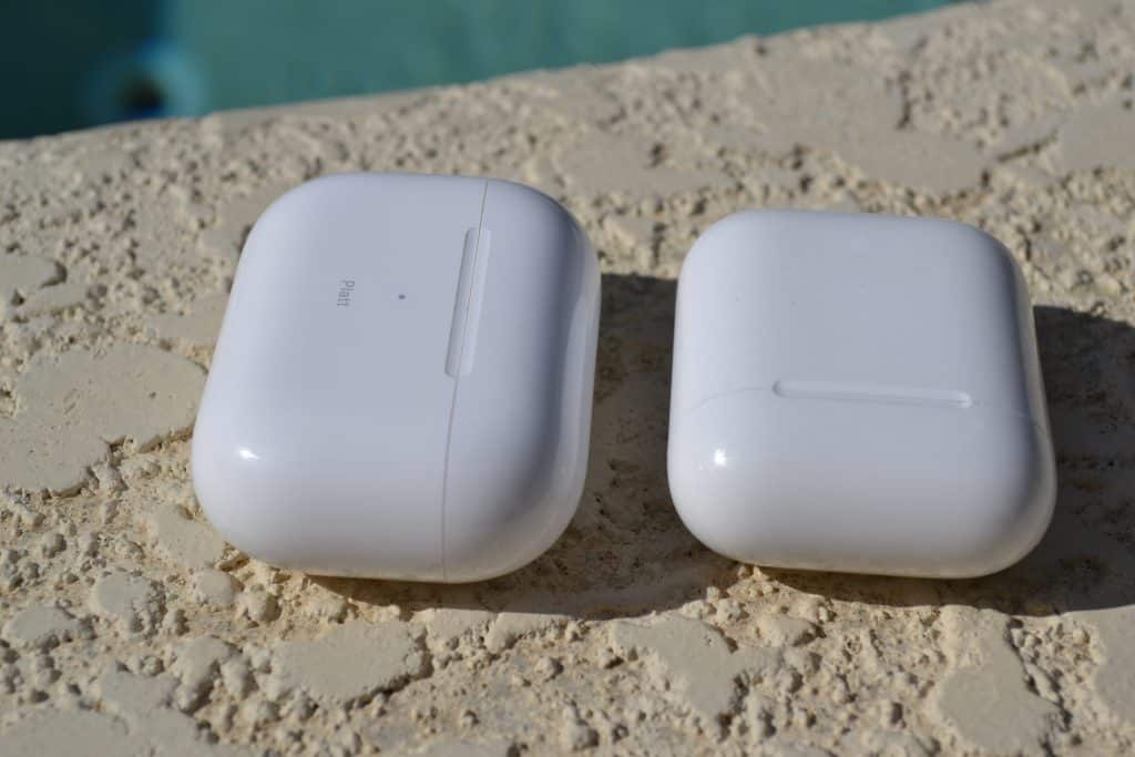 Comparing the AirPods Pro charging case to that of the original AirPod
