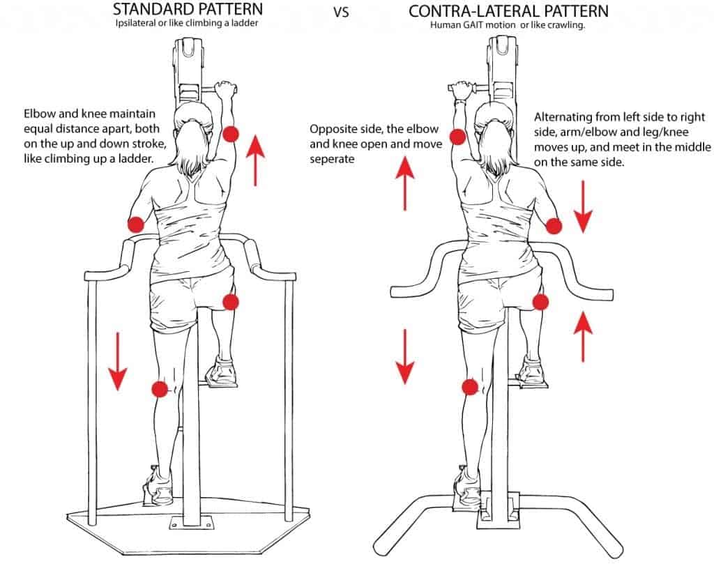 Contra-Lateral or Cross – Crawl versus Standard Climb Pattern on VersaClimber Training Options