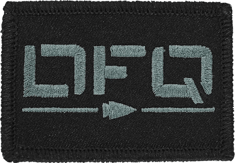 GORUCK DFQ velcro patch for rucksacks.  What does DFQ mean?  Do Not Quit.