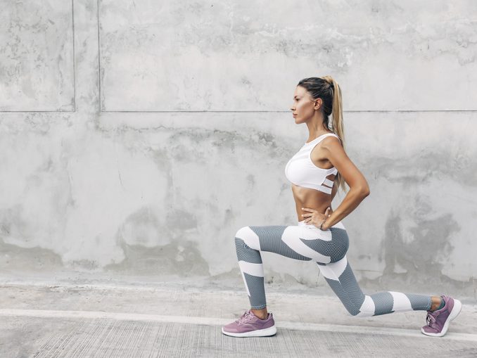 Body-weight exercises include lunges, and more