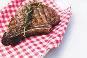 Flame broiled steak - something you might eat after you are done intermittent fasting