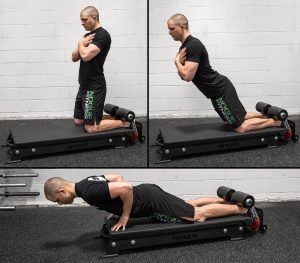 Rogue Fitness Glute Floor device - a good alternative to a bulky, full-size GHD (Glute Ham Device)