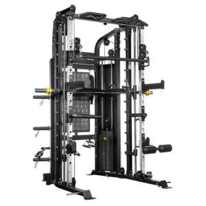 The ForceUSA G6 gives you all of the benefits of a Power Rack, Functional Trainer, Smith Machine, Leg Press, Chin Up Station, Dip Station, Core Trainer, and Suspension Trainer. 