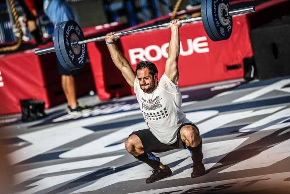 Rich Froning using Rogue Olympic WL bar.