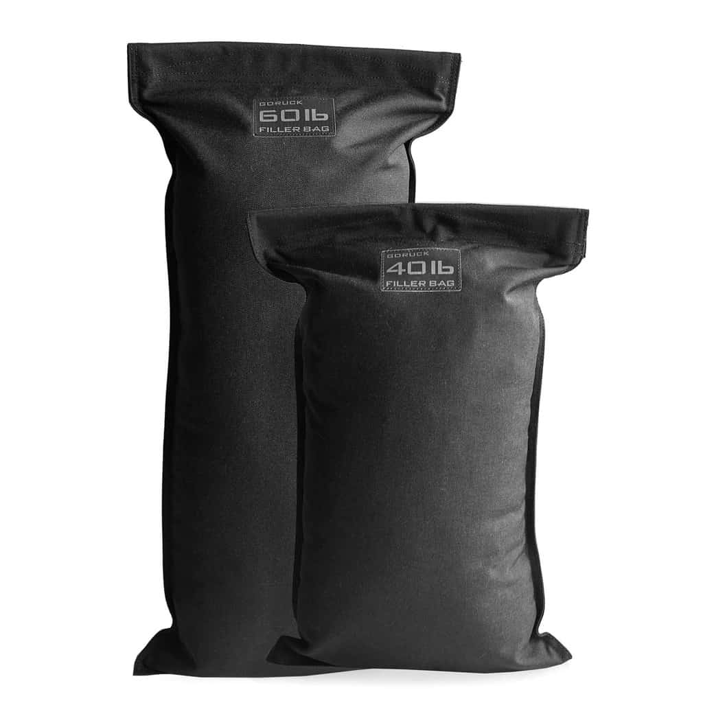 GORUCK filler bags for sandbags - always use a filler bag with your GORUCK sandbag to avoid damaging the zipper.