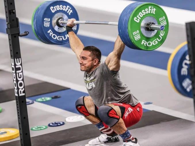 Heavy snatch with a rogue olympic WL barbell