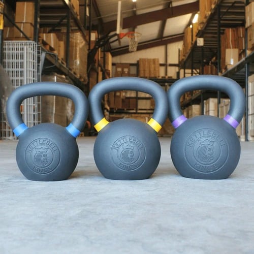 Kettlebell Kings Knights KB Set - 12 Kilogram | 26 Pound, 16 Kilogram | 35 Pound, 20 Kilogram | 44 Pound Kettlebells