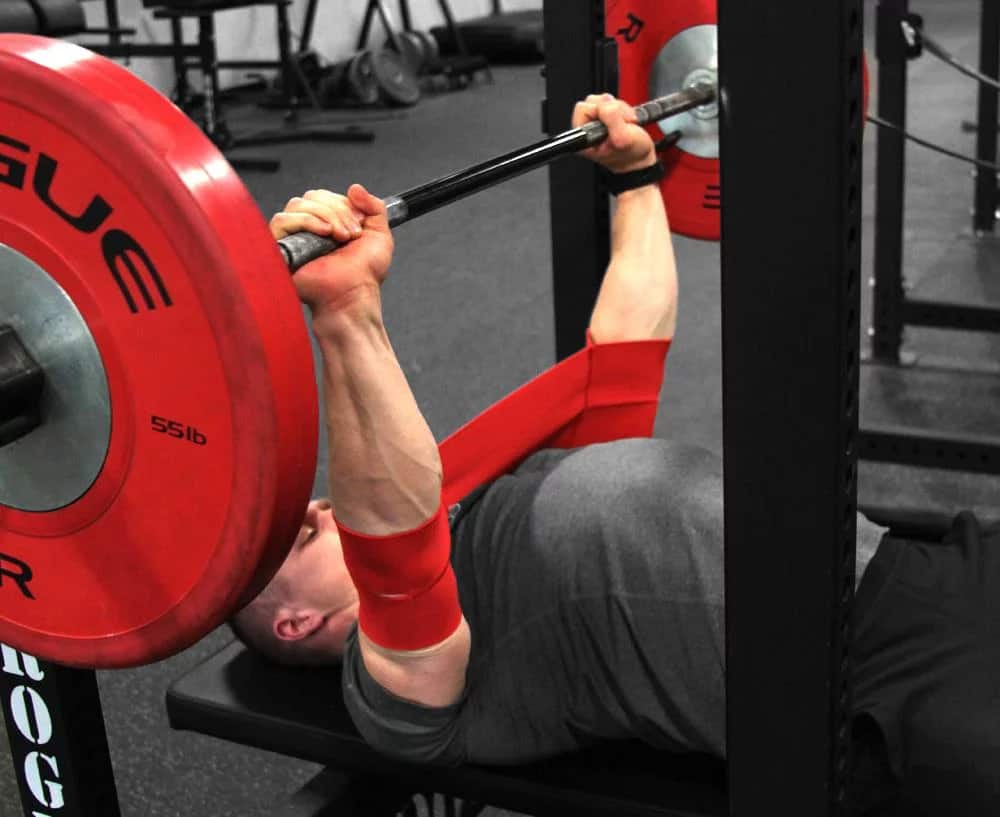 Mark Bell's Slingshot bench press assistance device