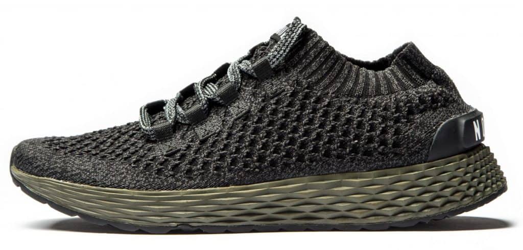 Designed with a breathable stretch knit upper and an outsole lug pattern equipped for multi-surface training, NOBULL’s Black Ivy Knit Trainer is another high-performance, go-anywhere men’s athletic shoe with no-nonsense style.