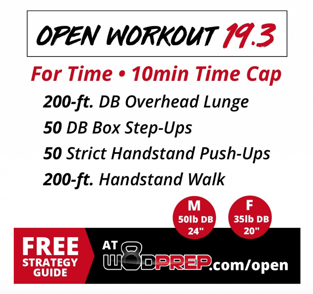 CrossFit Open Workout 19.3 Strategy Guide from WodPrep.com