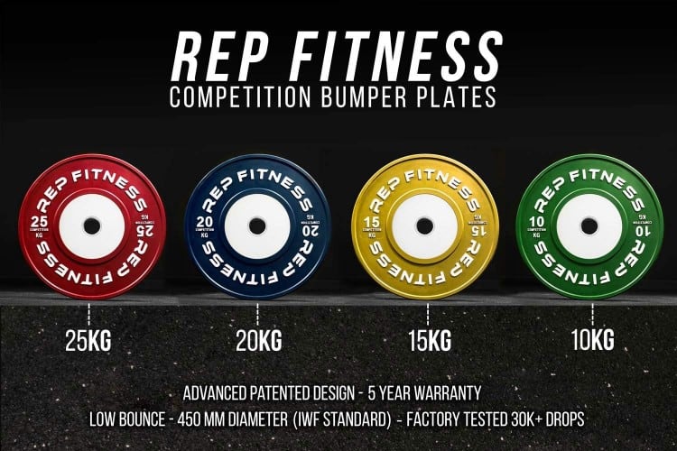 Rep fitness competition bumper plates hot sale