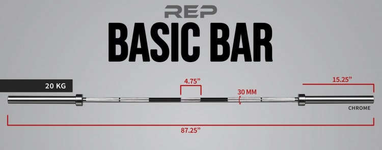 Rep basic barbell sale