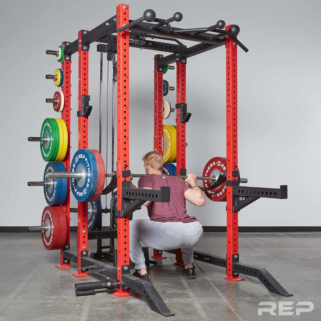 PR-4000 Power Rack used for squats