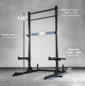 Rep Fitness SR-4000 Squat Rack - specifications