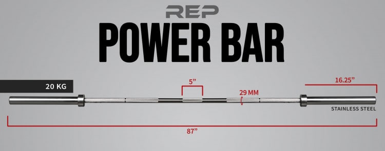 Rep Stainless Steel Power Bar Specs