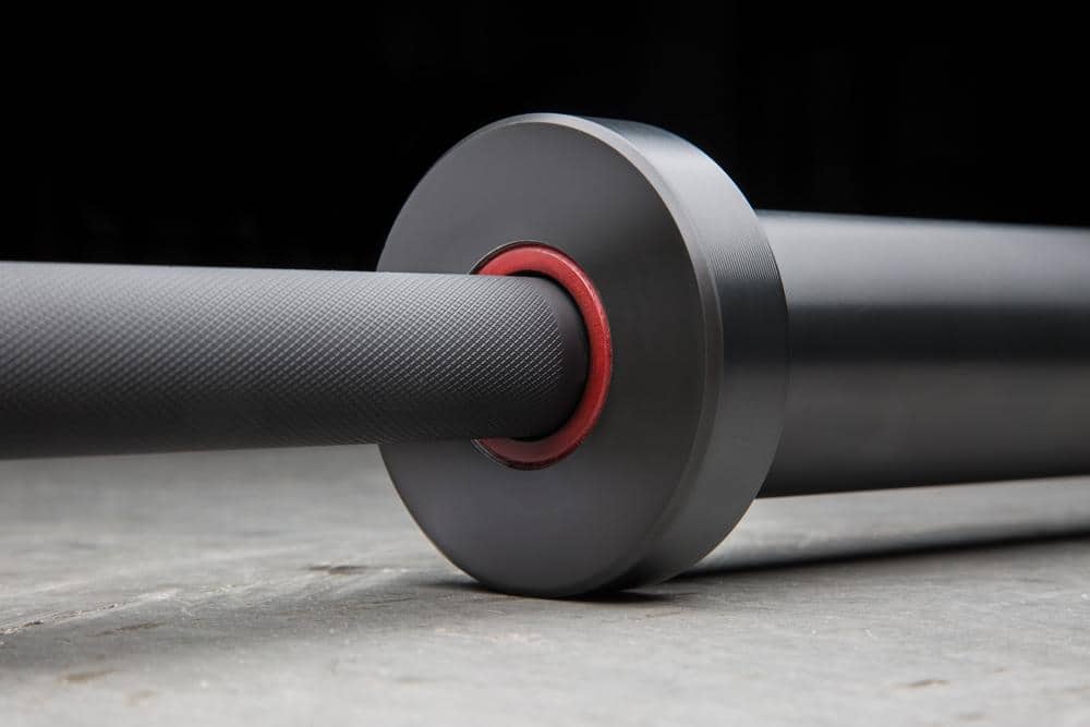 Rogue Ohio bar with black on black cerakote, and red bushings - an MBF exclusive that is still available. Get them while they last.