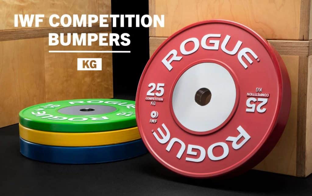 Rogue wedstrijd bumper plates iwf approved