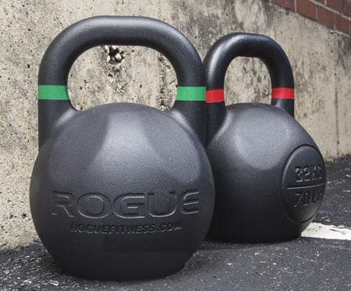 Competition kettlebells are manufactured more accurately than regular kettlebells. They are also the same general dimensions - to ensure you can use consistent technique for different weights.