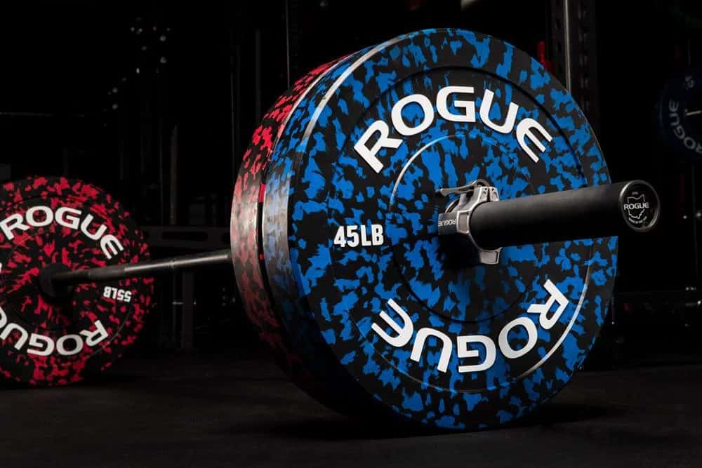 Rogue Fleck Plates are Bumper Plates that look good