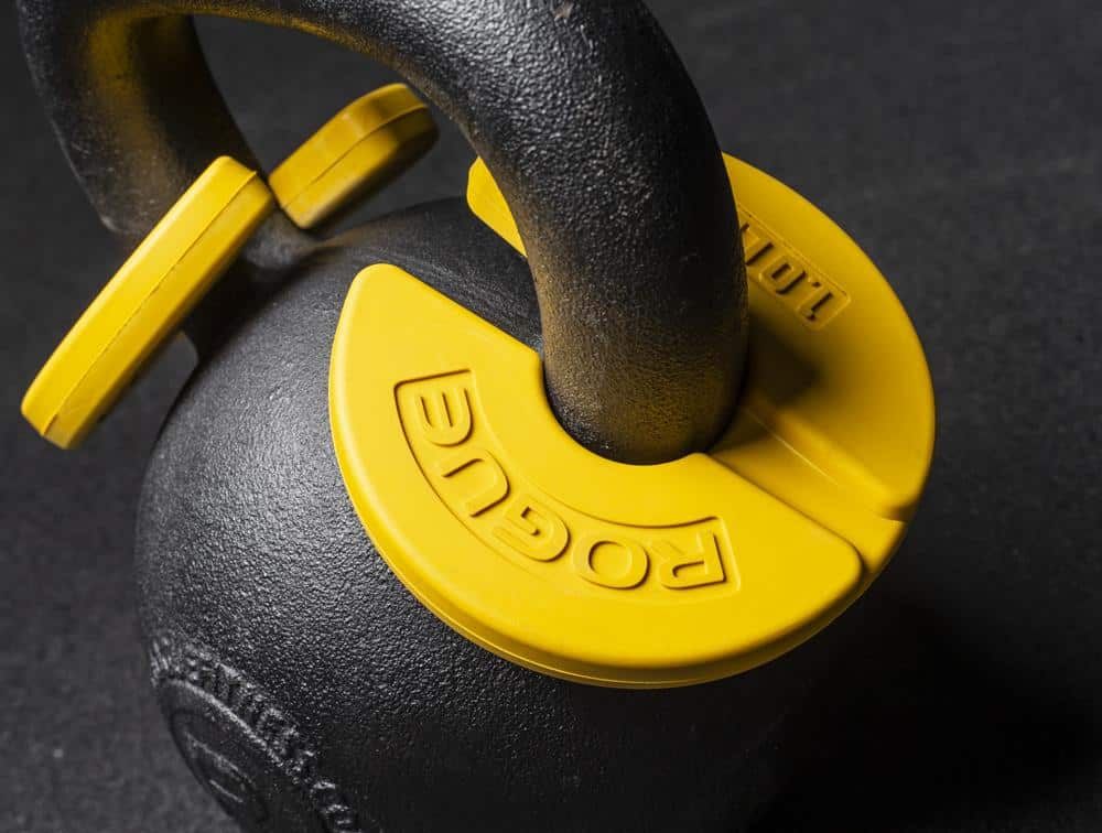 Kettlebell with add-on change plate pair.