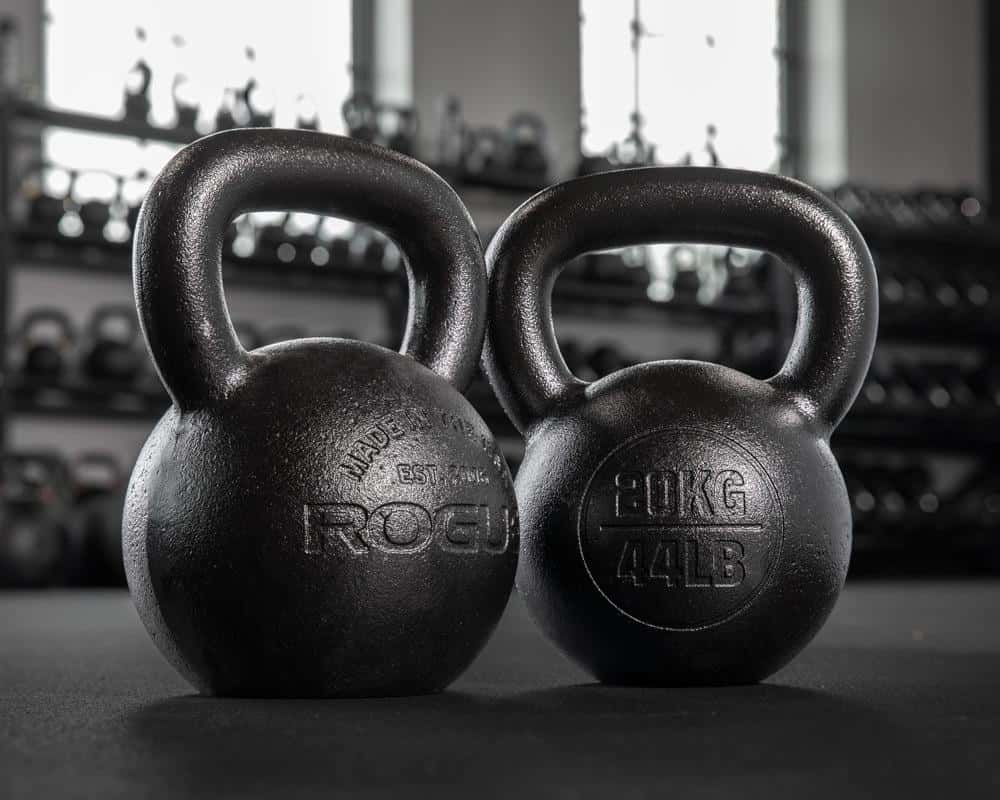 The Rogue E-Coat Kettlebell are made from ductile iron and represent Rogue's new, exclusive line-up of American-made KBs.