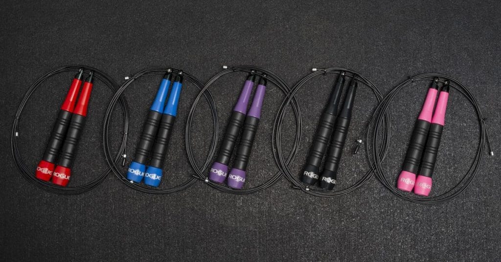 Rogue’s fastest, most mechanically advanced speed rope is now available in a range of exclusive Cerakote color finishes. The SR-343 Mach Speed Rope, Cerakote Edition, utilizes the dynamic, ceramic-based coating first popularized in the gun industry for its remarkable wear-resistance even in thin applications. It’s also a finish that allows for greater versatility in color and design, enabling athletes to customize their rope(s) to match the colors of a gym, team, event, etc.