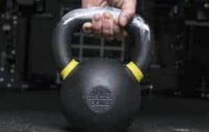 The best kettlebells have a textured finish that works great with chalk. A secure grip is a requirement for anything you swing with force!