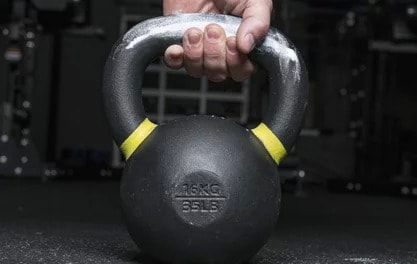 The best kettlebells have a textured finish that works great with chalk. A secure grip is a requirement for anything you swing with force!