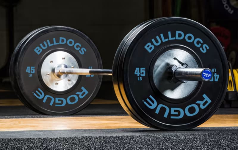 Custom Bumper Plates from Rogue Fit at Midlife