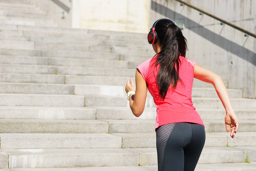 Running up flights of stairs is an excellent way to improve your cardio fitness
