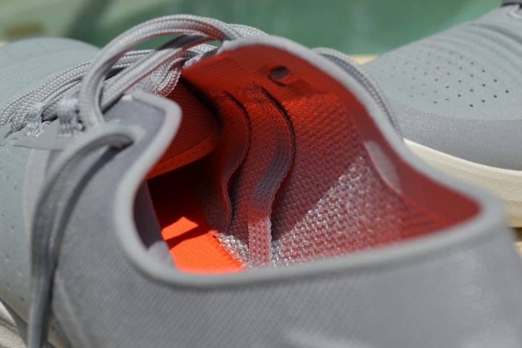 UA TriBase Reign - showing the structure supports inside the shoe that integrates with the laces.