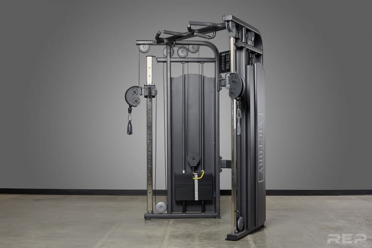 The Victory Multi-Grip Functional Trainer is the best functional trainer cable machine for most home gyms and garage gyms. It is built well, reasonably priced, and provides many exercise options.