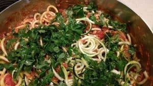 Zucchini pasta can be a good addition to a ketogenic diet - it is very low in net carbs but is close to a food people crave - pasta